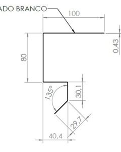 FINISHING PROFILE 0,43x278x600